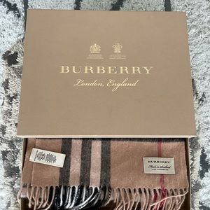 Burberry Classic Check Cashmere Scarf